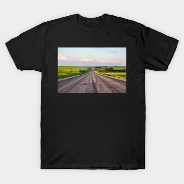 Long Road on the Alberta Prairie T-Shirt by saku1997